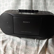 Sony CFDS50 Portable Boombox CD, Cassette AM/FM Radio, Tested Working