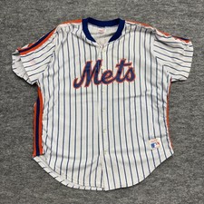 Vintage 80s MLB Rawlings New York Mets H Johnson Baseball Jersey XL