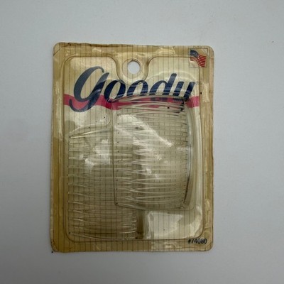 NOS Vintage 1995 Goody Kant-Slip Clear Hair Side Combs Made in USA Plus Open Lot