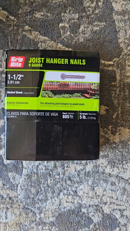 Grip-Rite Joist Hanger Nails 9 Gauge 1-1/2 in Galvanized Steel 605