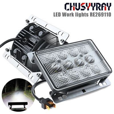 2x 60W LED Work Lights Headlights For Deere 5225 5310 5325 5325N 5425