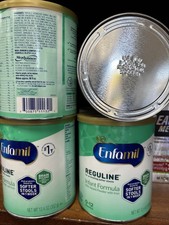 4 Cans Enfamil Reguline Infant Formula 0-12 Stool Soft Powder 12.4 oz, Exp 01/28