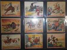 1937 WILD WEST COMPLETE (48) CARD SET GUM INC DAVY CROCKETT, JESSE JAMES, CUSTER