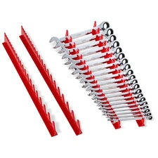 ABN Magnetic Wrench Organizer - 4Pc Tool Box Drawer Organizer Tray Wrench Rack