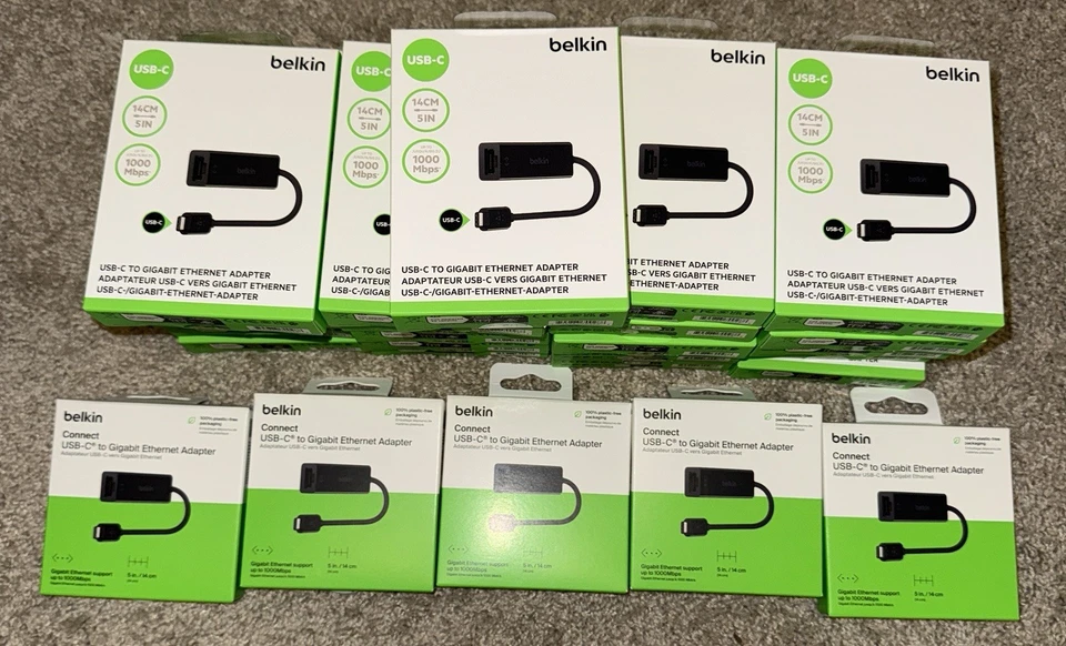 Belkin USB Type-C to Gigabit Ethernet Adapter - BRAND NEW SEALED - Image 3 of 3