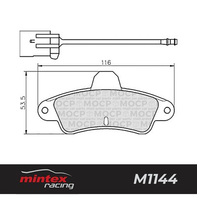 Mintex Racing MDB1588 M1144 High Performance Brake Pads