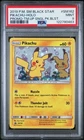 PSA 9 MINT Pikachu Holo Team Up Promo Black Star GALAXY SWIRL 2019 Pokemon SM162