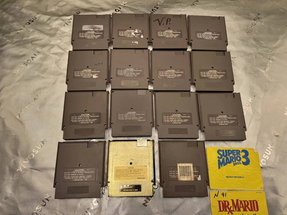 Lote de 15 juegos para Nintendo NES Zelda Gold Cart Super Mario Bros 3 Bigfoot Bundle Foto 3 de 4