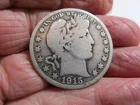 1915-S Barber Silver Half Dollar Very Nice "Silver-Silver"