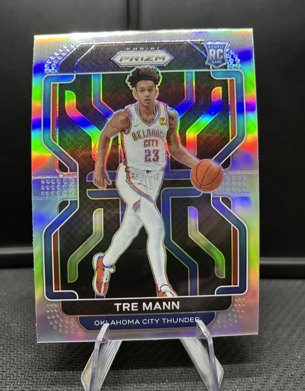 2021-22  Prizm Basketball Silver Rookie (RC) #274 Tre Mann Oklahoma City Thunder