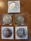 Lot of 5 x 1 oz Silver Round .999 Fine Silver / Flowing Hair & 2013 Buffalo