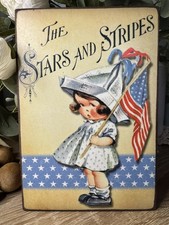 Vintage Inspired Stars & Stripes Couple  Amer...