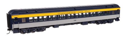 Walthers HO 82' Pullman-Built Heavyweight Paired-Window Coach Chesapea 920-17601