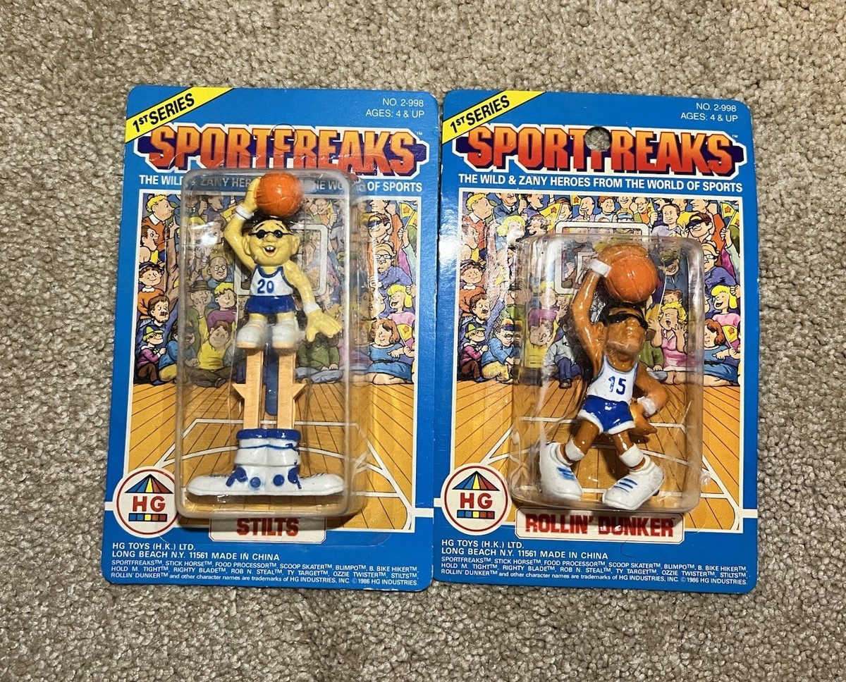VINTAGE 1986 Sportfreaks 1st Series Lot of 7 Sealed HG Toys