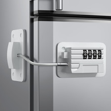 Refrigerator Lock - Upgraded Combination Lock for Upright Freezer, Child Safety