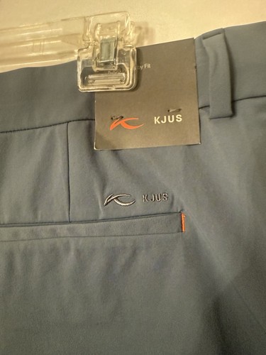 NWT KJUS Pants Mens 38 x 32 Iver Tailored Golf Blue Stretch  - 第 7/9 張圖片