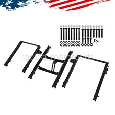 Black Seat Conversion Bracket Fits 1973-1987 Square Body C10 Bucket Seat Swap