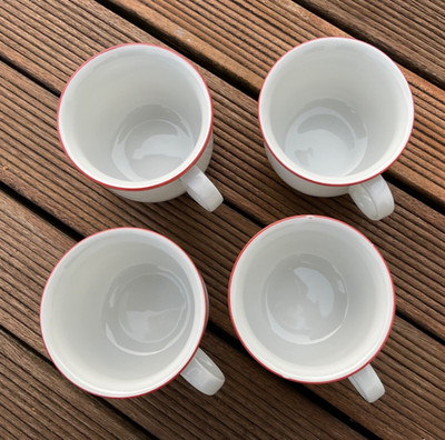 THOMAS Trend weiss basic Kaffee Obere Tasse ++ Rillen-Muster