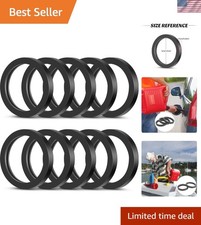 Flexible Rubber Gas Can Gasket Sealing Rings - 10 Pieces for Leak-Free Use