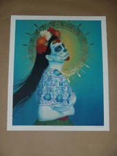 Sylvia Ji EMBELLECIDO A MANO Descanse En Paz impresión artística Día de los Muertos Catrina