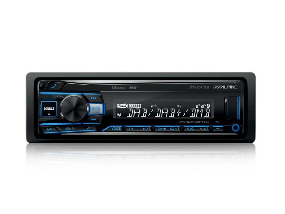 Alpine UTE-204DAB DIGITAL MEDIA RECEIVER MIT DAB+ UND BLUETOOTH Autoradio - Bild 2 von 4