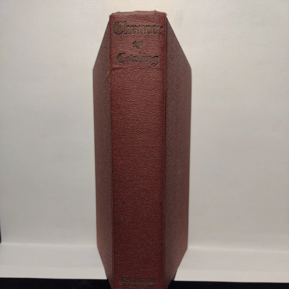 Chaucer, By George H. Cowling HC book - Image 3 of 4