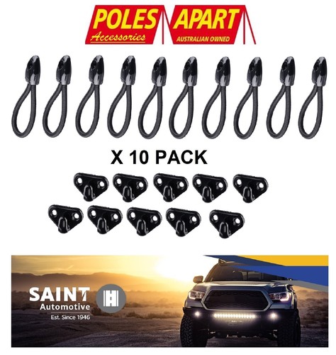 Saint Marine S305W Ute Rope Lashing Hooks 30 Clips Trailer Tarp Boat Hook Parts