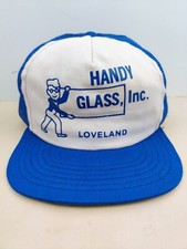 Vintage USA MADE Handy Glass Inc Loveland Colorado Trucker Hat Snapback Cap