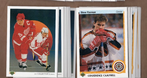 3 diff STEVE YZERMAN 1990/91 Upper Deck **FRENCH** COMBO of cards RED WINGS HOF! - Picture 2 of 2