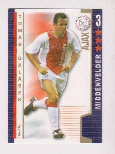 All Stars TCG 2004/2005 Trading Card Tomas Galasek Ajax Amsterdam - Imagen 1 de 2