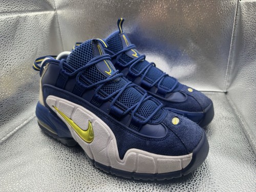 RARE 🚀 Size 8.5 - Nike Air Max Penny 1 Warriors (685153 401) Blue White Shoes - Picture 2 of 10