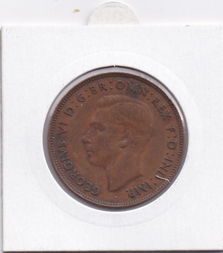 1946 PENNY--GEORGE VI--THIRD RAREST AUSTRALIAN PENNY-- HIGH-GRADE - Picture 2 of 2