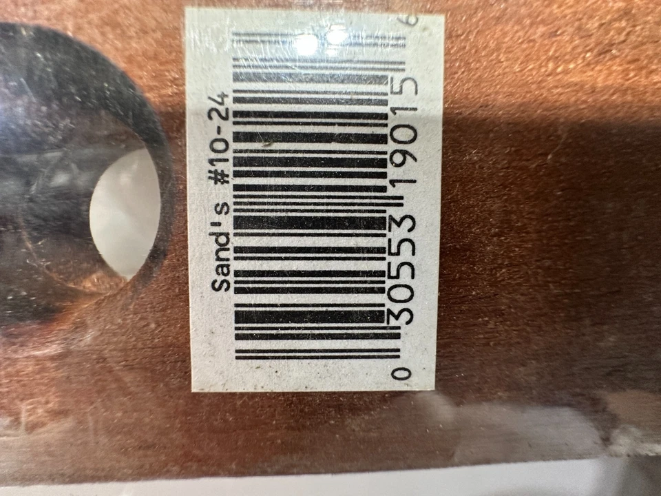 NOS Sand’s USA Made (Neodesha KS) 24” 10-24 Mahogany Beam Level (2 Vials), NEW - Image 4 of 4
