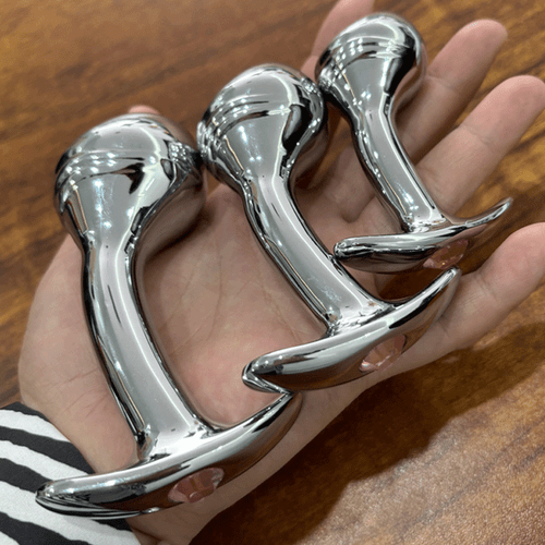 Metal Beads Dildo Anal Butt Plug G-spot Prostate Massage Sex Toys Masturbator SM - Picture 11 of 26
