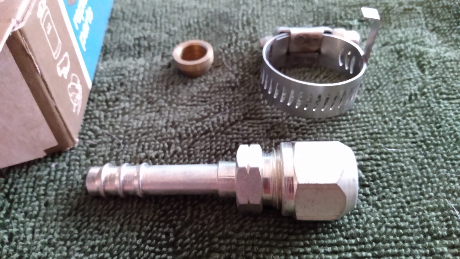 Murray 3/85/8 A/C Hose End/Straight Fitting / Metal To Rubber 201050