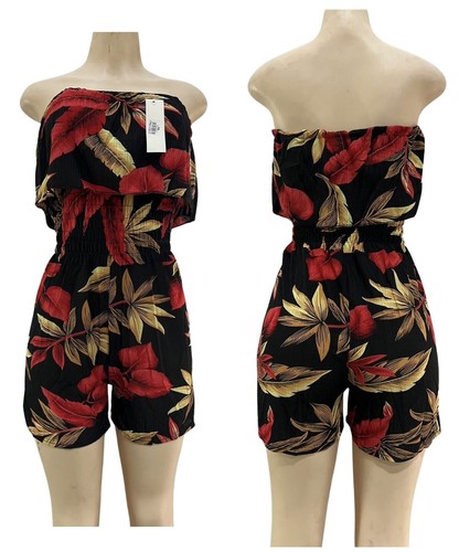 Women's Summer Short Romper, Flutter Top Jumpsuit - Picture 9 of 14
