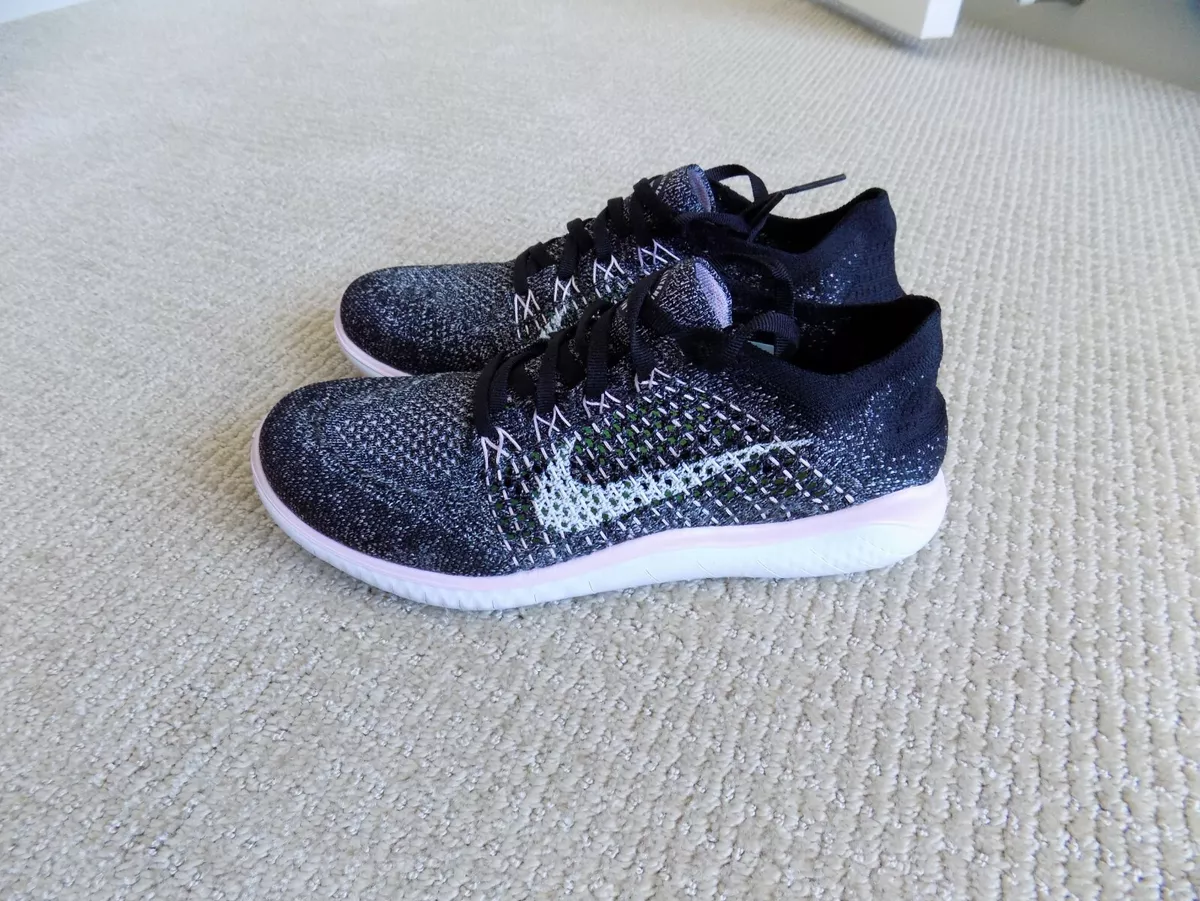 NEW WOMENS 5.5 9.5 NIKE FREE RN FLYKNIT 2018 RUNNING SHOES BLACK PINK 942839