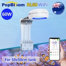 PopBloom 60W WiFi Full Spectrum LED Aquarium Light Fish Tank Reef LED for Coral
