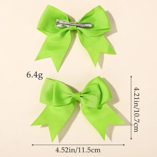 40pcs Cute Random Color Baby Hair Clips Ribbon Bow Bows Hairpin Barrettes - Picture 2 of 16