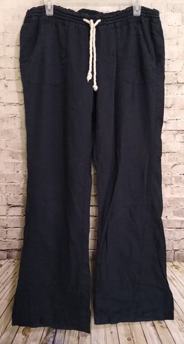 Roxy Flax Linen Blend Drawstring Pants 