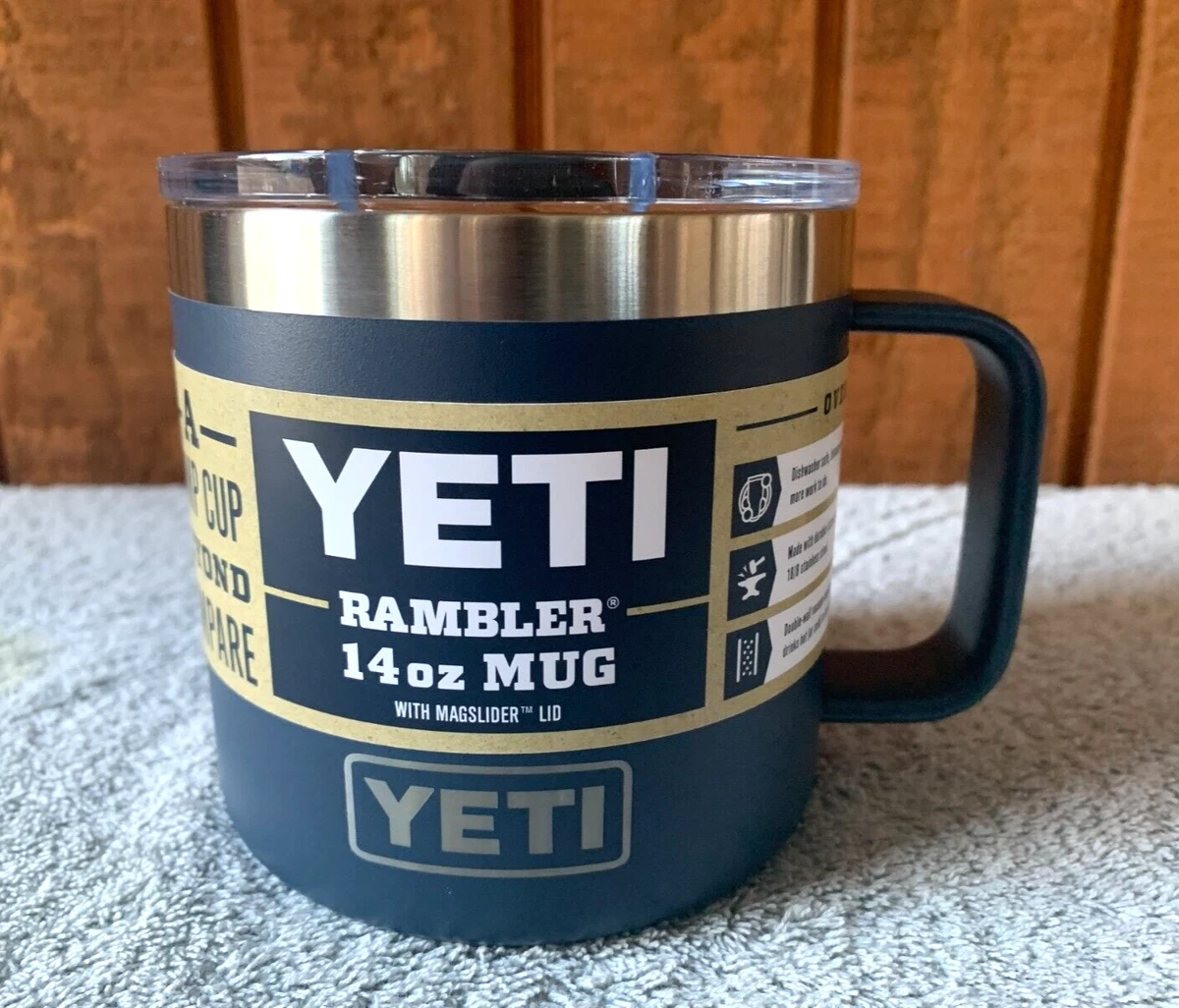 YETI Rambler 14 oz Mug, Vacuum Insulated, Stainless Steel with MagSlid–