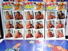 NEW LOT OF 3 PACKS - WCW Jumbo Sticker PACKS LARAMI Vintage 1991 WWE WWF LEX RIC