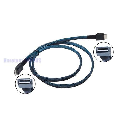 PCIe 4.0 OcuLink PCI-Express SFF-8611 4i to SFF-8611 4i Data Active Cable 0.5/1m - Picture 9 of 20