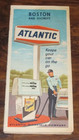 Vintage 1967 Atlantic Boston Massachusetts Gas Station Travel Road Map~BR16 — photo 1