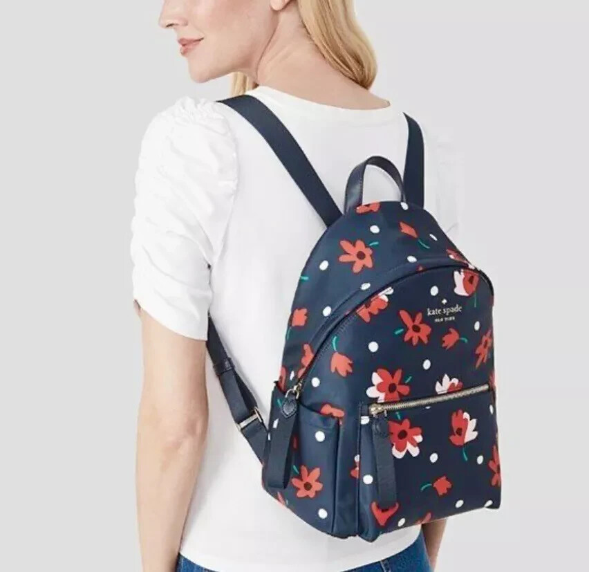 Kate Spade Nylon Chelsea Whimsy Floral Medium Backpack  display picture 2