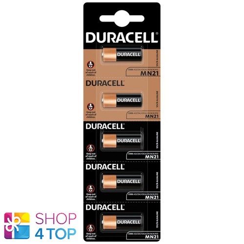 5 DURACELL A23 MN21 BATTERIES ALKALINE 23A V23GA LRV08 12V 5BL EXP 2024