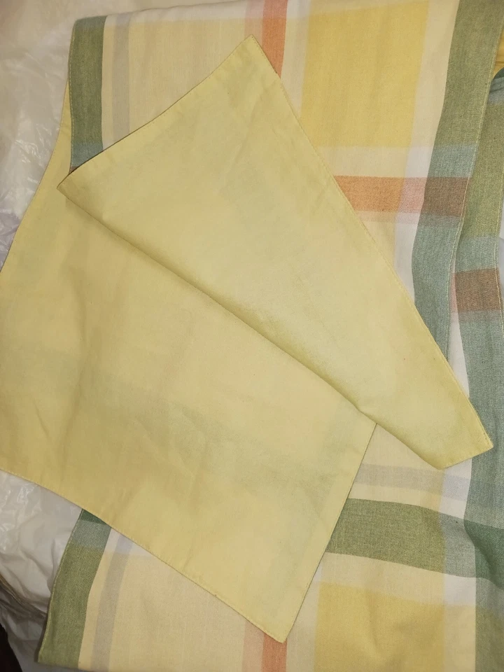 Morris Plaid 14x72 Pastel Table Runner. Threshold New  - Image 4 of 4