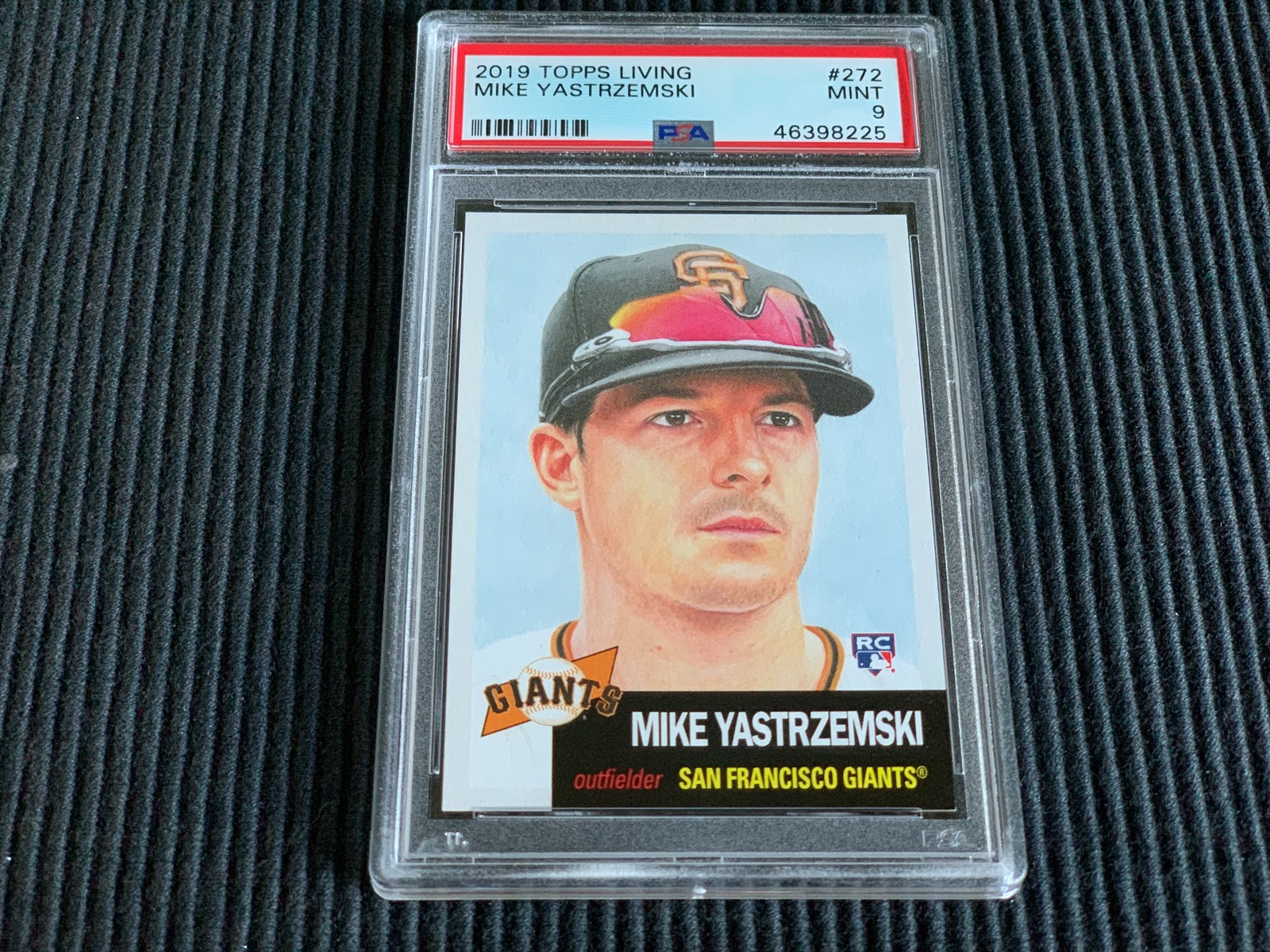 2019 TOPPS LIVING SET #272 MIKE YASTRZEMSKI *ROOKIE PSA 9 MINT* GIANTS