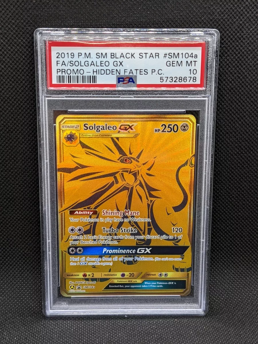 Carta Solgaleo Gx Sm104a Pokémon Tcg Promo Dourada Original em Promoção na  Americanas