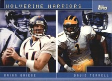2001 Topps Football Combos Brian Griese & David Terrell #TC7